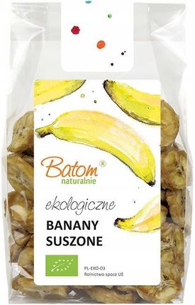 Ekologiczne Banany Suszone Plasterki 125G Bio