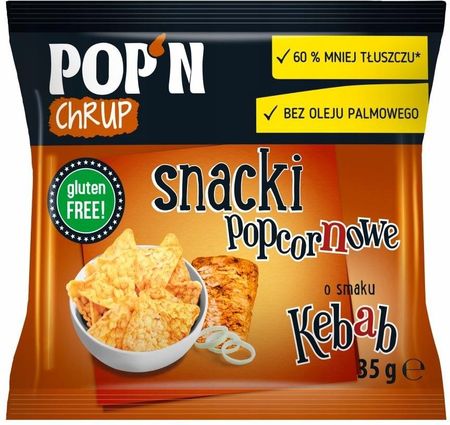 Pop'n Chrup snacki popcornowe kebabowe Sante35g