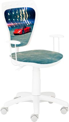 Nowy Styl Krzesło Ministyle White Czerwony Samochód