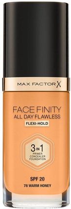 Max Factor Facefinity All Day Flawless 3-In-1 Podkład W78 Warm Honey 30 ml
