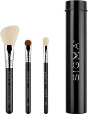 Zdjęcie Sigma Beauty Essential Trio Brush Set zestaw pędzli z etui - Skała