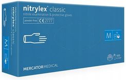 Mercator Medical Rękawice Nitrylowe Nitrylex Classic M 100szt. - Rękawice robocze