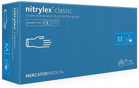 Mercator Medical Rękawice Nitrylowe Nitrylex Classic M 100szt.