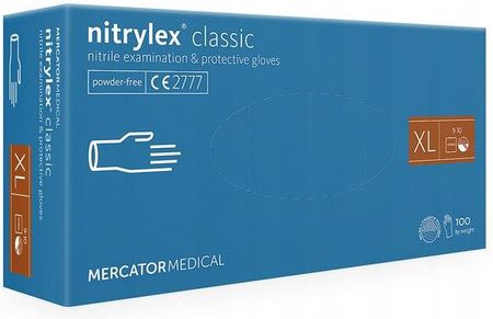 Mercator Medical Rękawice Nitrylowe Nitrylex Classic Xl 100szt.