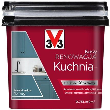 V33 Easy Renowacja Kuchnia Morski Turkus 0,75L