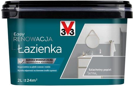 V33 Easy Renowacja Łazienka Szlachetny Popiel 2L