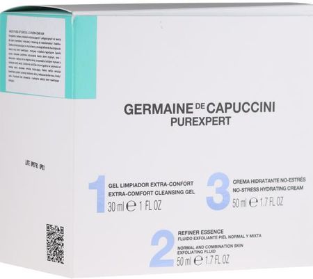 Germaine De Capuccini Zestaw Dla Skóry Matowej I Znaieczyszczonej Purexpert Normal Skin 1-2-3 Krem 50Ml + żel 30Ml + Fluid 50Ml