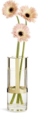 SAGAFORM Interior 15 cm złoty - wazon na kwiaty szklany