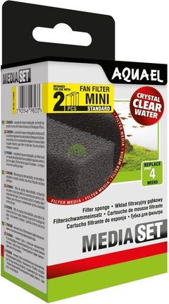 Aquael Wkład Filtracyjny Gąbkowy Fan Mini Plus Mediaset 2Szt