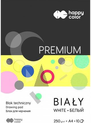 Blok Techniczny Biały A4 Happy Color Premium 250G