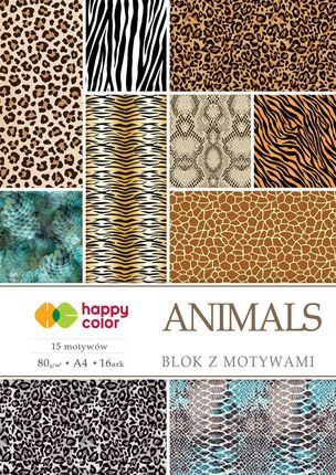 Blok A4 "Animals" 15 Arkuszy (230 M)