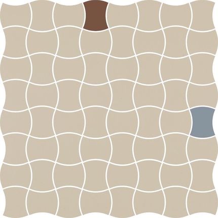 Ceramika Paradyż Modernizm Bianco Mozaika Prasowana K.3,6X4,4 Mix A 30,9X30,9