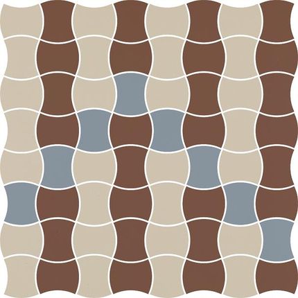 Ceramika Paradyż Modernizm Bianco Mozaika Prasowana K.3,6X4,4 Mix B 30,9X30,9