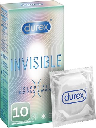 Durex Prezerwatwy Invisible Supercienkie Close Fit 10szt