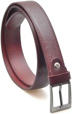 Zdjęcie Pasek skórzany Unisex KMG-122 Bordowy - Brok