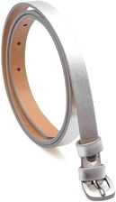 Zdjęcie Pasek skórzany Unisex KMG-124 Srebrny - Łapy