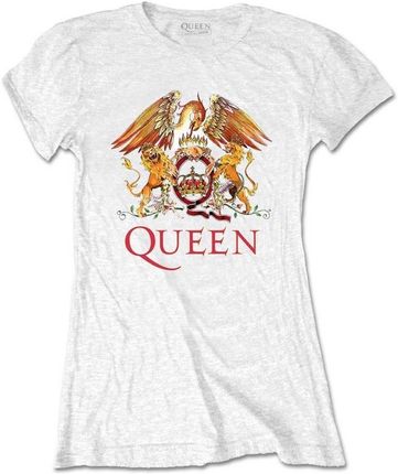 Queen Tee Classic Crest White XL
