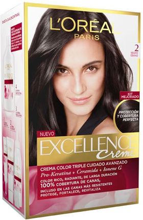 L'Oreal Paris Excellence Creme Farba do włosów 2 Ebony Czarny