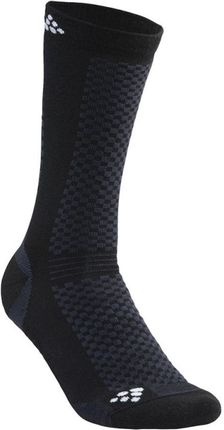 Craft Skarpetki Warm Mid 2 Pack Sock Czarny