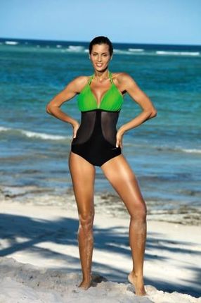 Kostium Kąpielowy Model Priscilla Erba-Nero M-428 Green/Black