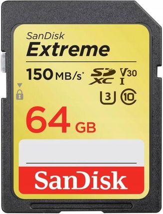 SanDisk Extreme SDXC Class 10 UHS-I U3 V30 64GB (SDSDXV6064GGNCIN)