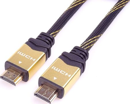 PREMIUMCORD KABEL  PREMIUMCORD KABEL HDMI 2.0 HIGH SPEED + ETHERNET KABEL HQ, ZLACENÉ KONEKTORY, 1M KPHDM2Q1 