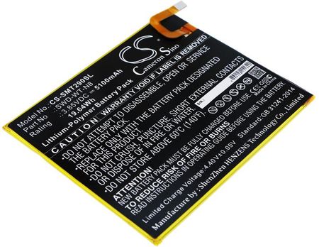 Cameron Sino Samsung Galaxy Tab A 8.0 2019 Swd-Wt-N8 5100Mah 19.64Wh Li-Polymer 3.85V (CSSMT290SL)