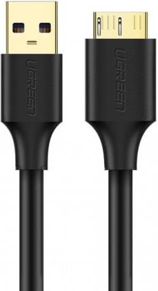 Ugreen kabel przewod USB - Micro USB Typ B SuperSpeed 3.0 2m czarny (10843)