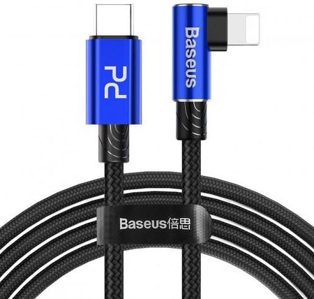 Baseus Kabel kątowy USB-C do Lightning PD MVP Elbow 18W 1m niebieski (CATLMVPA03)