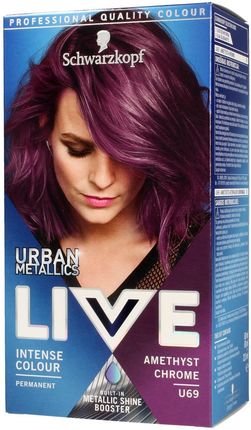 SCHWARZKOPF LIVE Krem koloryzujący Urban Metallics nr U69 Amethyst Chrome