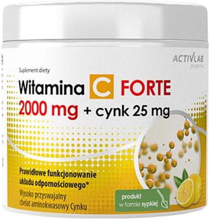 ActivLab Pharma witamina C 2000mg + Cynk 25 mg FORTE 500g
