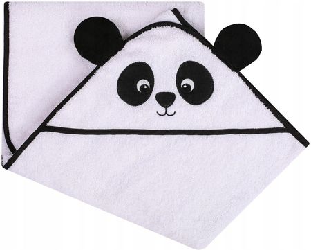 Duże Okrycie Kąpielowe Z Kapturkiem Ręcznik Panda