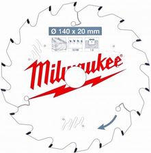Zdjęcie Milwaukee Tarcza Pilarska Do Drewna 140X20X1,6X18Atb 4932471310 - Olsztyn
