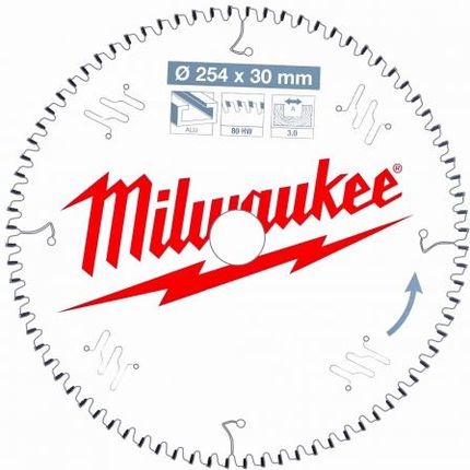 Milwaukee Tarcza Pilarska Do Aluminium 254X30X3,0X80Tf 4932471318