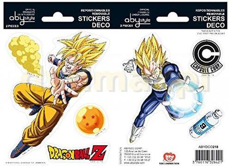 Dragon Ball -Naklejki 16X11 Cm/ 2 Sheets Dbz/ Goku-Vegeta X5