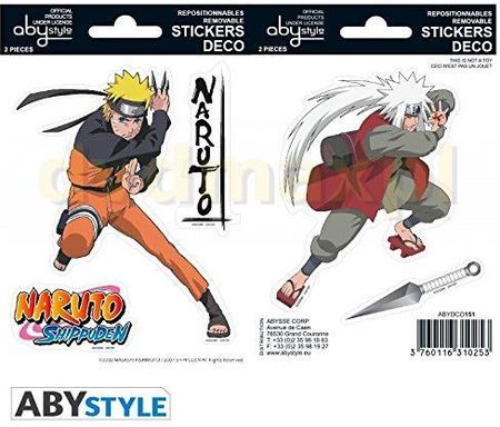 Naruto Shp Naklejki 16X11 Cm/ 2 Sheets Naruto/ Jiraiya X5