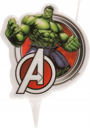 Świeczka urodzinowa Hulk Avengers