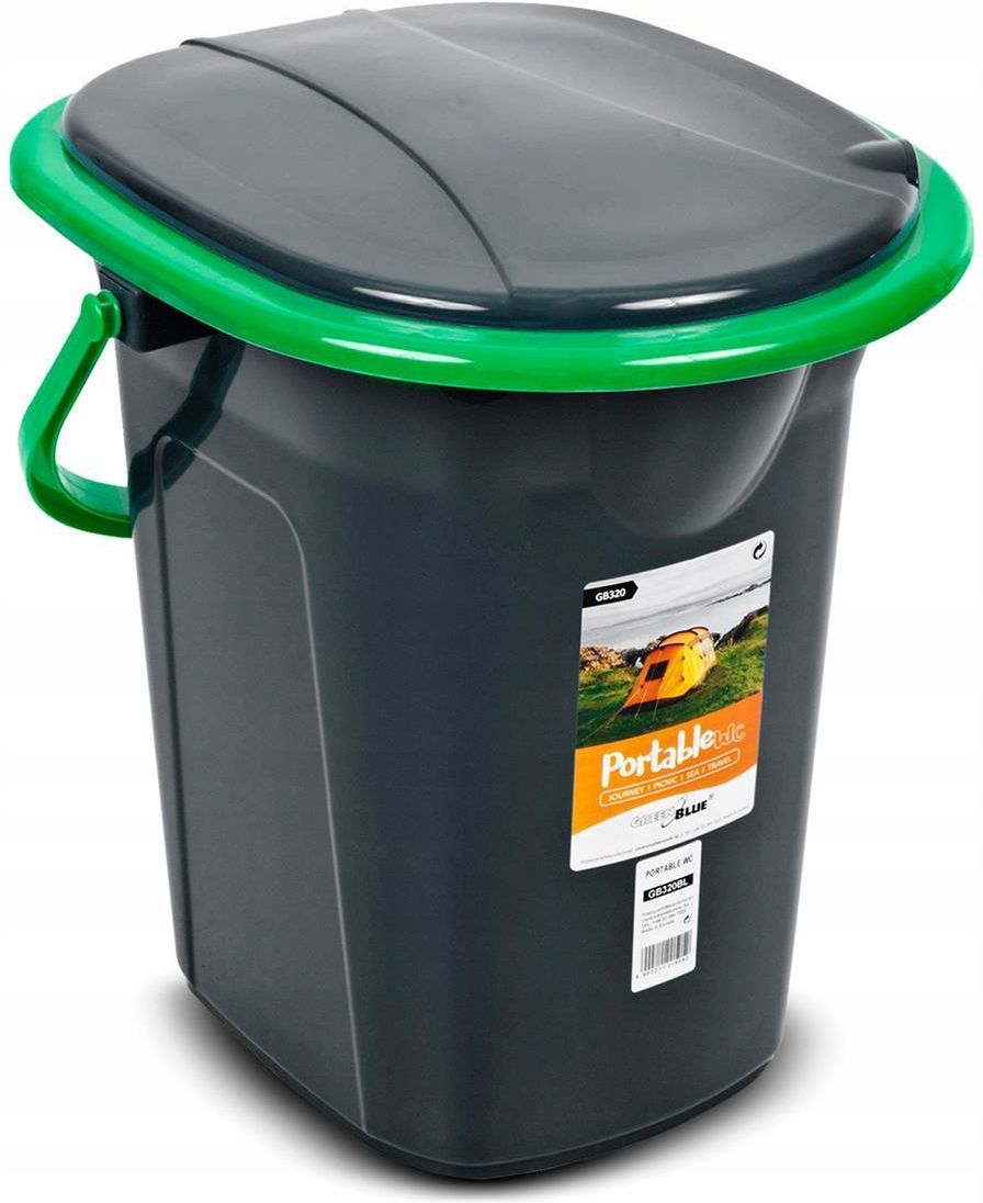 Greenblue Toaleta Turystyczna Gb320Bg Czarno-Zielona - zdjęcie 3 Greenblue Toaleta Turystyczna Gb320Bg Czarno-Zielona