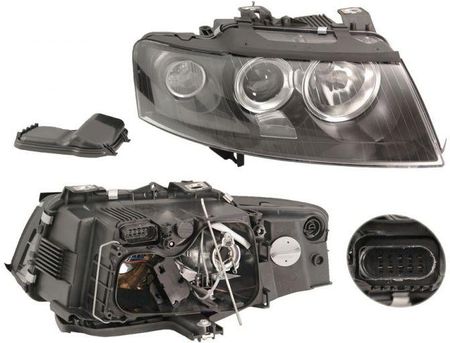 DEPO REFLEKTOR LAMPA PRAWY cabrio, S4 AUDI A4 (B6), 11.00-11.04 OE: 8H0941004A
