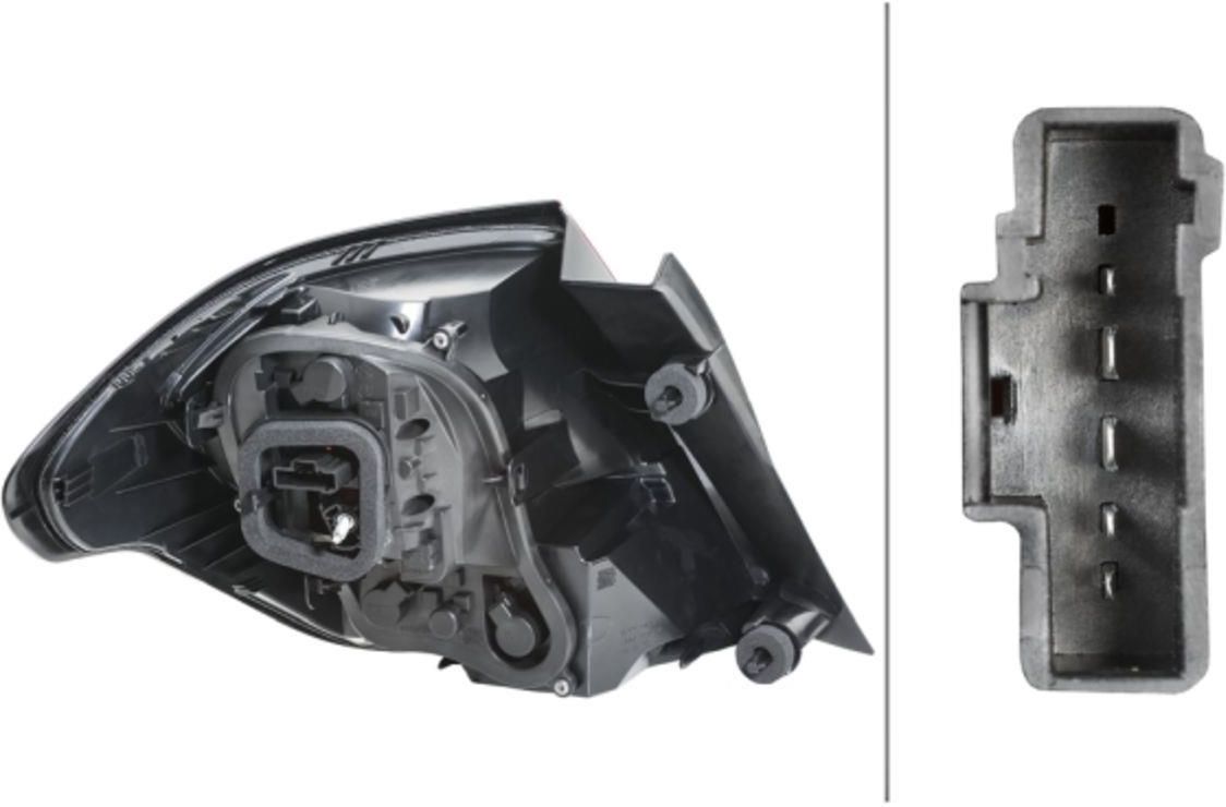Lampa tylna VARROC LAMPA TYLNA LEWA CITROËN C4 (B7), 09.10