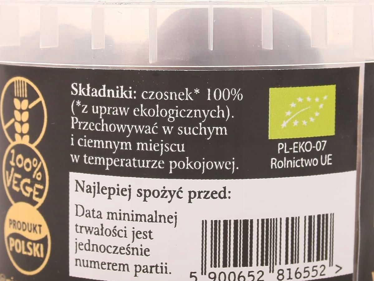 Czarny czosnek black garlic Pięć przemian 80g