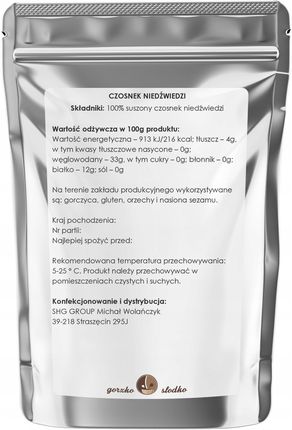 Czosnek Niedźwiedzi aromatyczny 0,1kg - zdjęcie 3