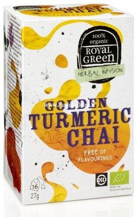Royal Green Golden Turmeric Chai 16 Saszetek