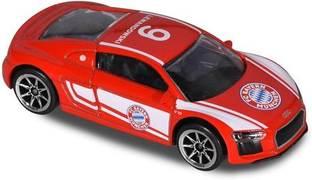 Majorette Samochodzik Auto FC Bayern Monachium Robert Lewandowski Audi R8 Coupé