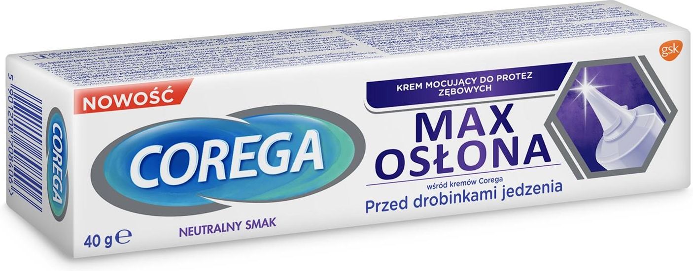 Corega Reklama Corega Max Osłona 40g + Podwójna siła 36szt. - Opinie i ceny na Ceneo.pl