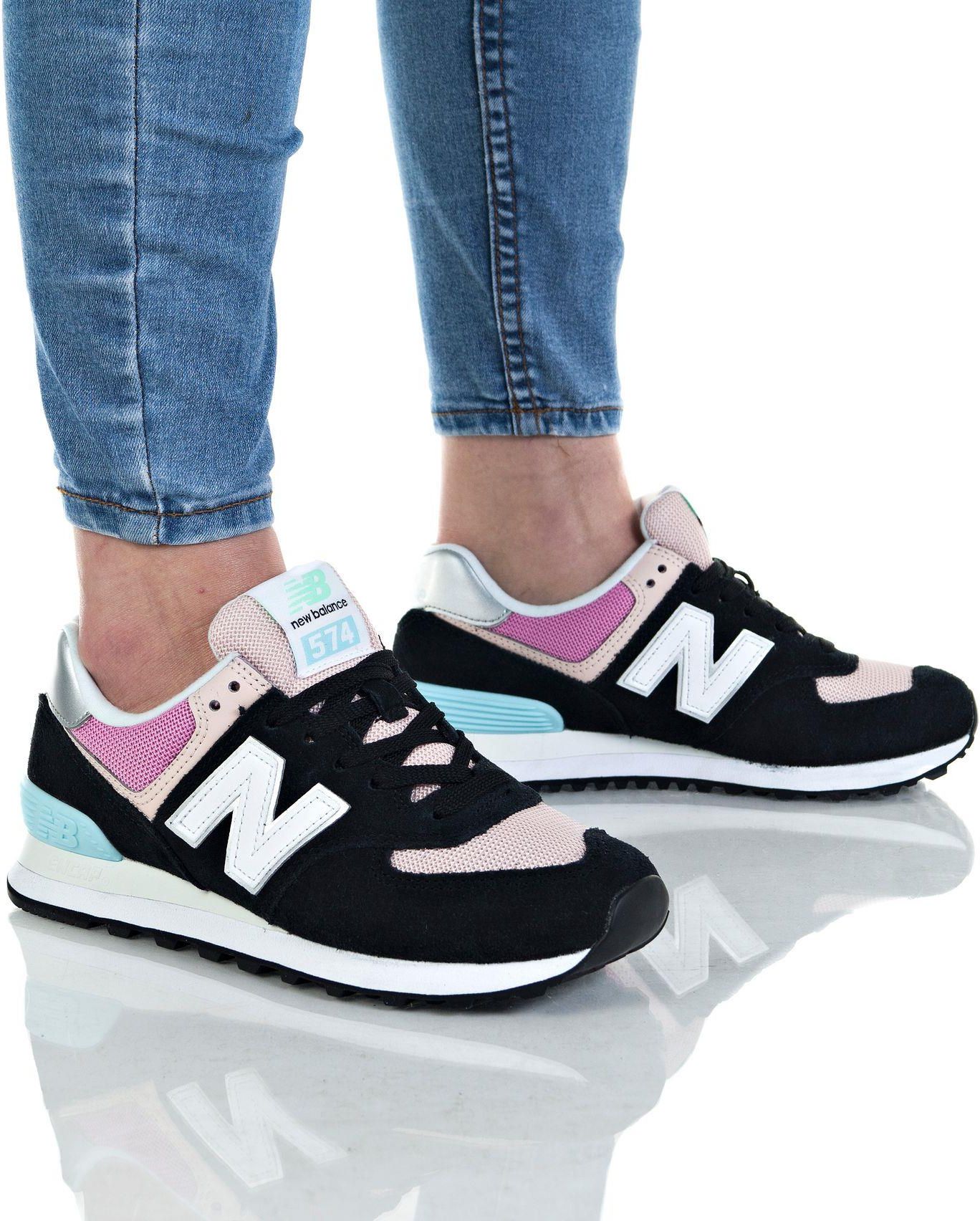 New Balance WL574SOS (black / pink) | 43einhalb Sneaker Store