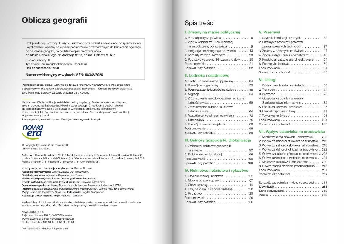 Oblicza Geografii 2 Rolnictwo Sprawdzian Grupa B