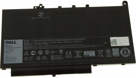 DELL LATITUDE E7270 E7470 NOWA ORYGINALNA 42WH