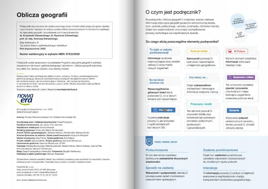 Podręcznik szkolny Oblicza geografii 2. Podręcznik dla liceum