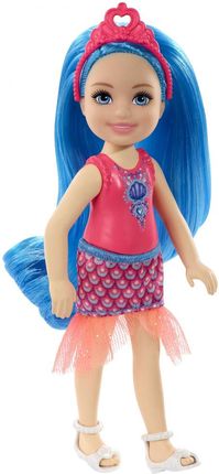 Barbie Wróżka Chelsea z niebieskimi włosami GJJ93 GJJ94